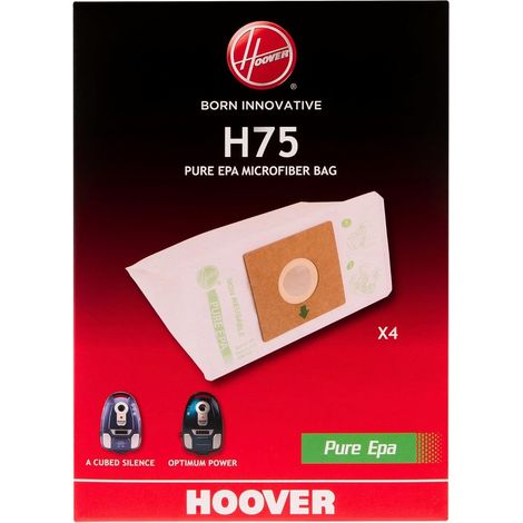 Sacchetti per aspirapolvere H75 compatibili con gli aspirapolvere Thunder Space, A Cube Silence e Optimum Power, sacchetti originali in microfibra, con certificazione EPA, resistenti agli odori, confe (1/5)