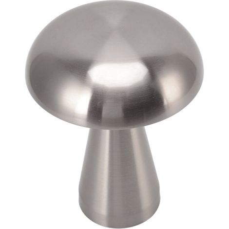 Lampe de table champignon style industriel minimaliste moderne, 3 couleurs, intensité variable, rechargeable, commande tactile innovante, argent