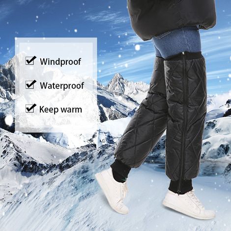 Ein Paar winddichte Knieschoner für Herren, kompatibel mit Winter-Jogginghosen, Motorrad-Windschutzscheiben und Elektroautos.