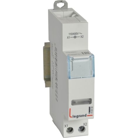 Legrand 412930 Indicador LED CX³ simple, 110 V a 400 V - blanco - 1 módulo