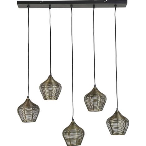 Light & Living - suspension - Alvaro - or - métal - lampe en fil