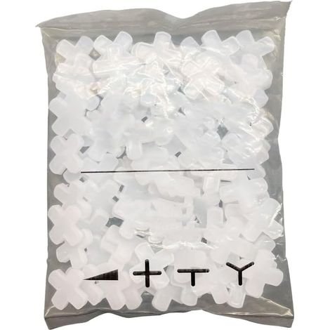 Lot de 100 croisillons de carrelage - 10 mm - Pour carrelage mural, carrelage de sol - Montage en céramique (1/5)