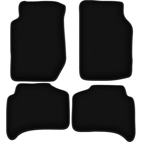 Tapis de sol basiques en velours noir pour : Kia Sportage I SUV (1995-2004) (1/5)