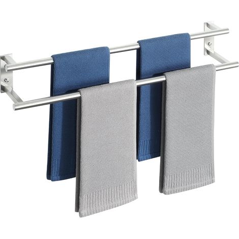 Porte Serviette Salle de Bain, 70 CM, SUS304, Brossé (1/5)