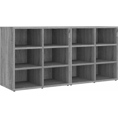 Maison Exclusive - Scarpiere 2 pz Grigie Sonoma 52,5x30x50 cm (1/5)