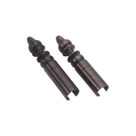 Rustikale Steckerabdeckung Nr. 3 Stahl BROS für Stecker 13x80 - Schwarz - 3A1380B