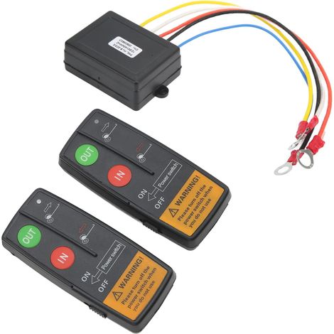 Contrôleur De Treuil Sans Fil, Télécommande Haute Sensibilité Portable Universelle, Pour Camion Voiture VTT, Kit De Récupération De Treuil De VTT, Compatible Avec Tous Modèles (1/5)