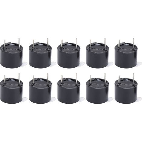 10 pièces alarme sonore électromagnétique actif électronique son continu bip TMB-12A05 DC 4-7V (1/5)