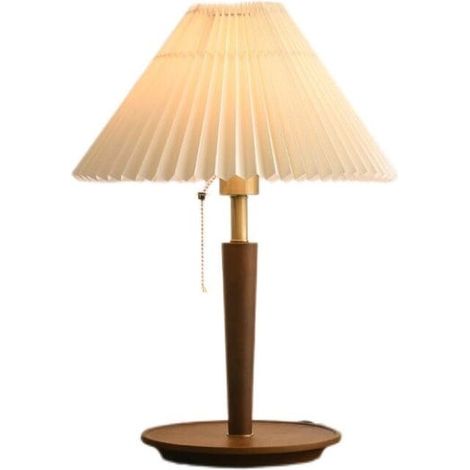 Lampe de table plissée vintage, hauteur 46 cm (SKU produit : 95197475  SKU Offre : lehuamwj697) (1/4)