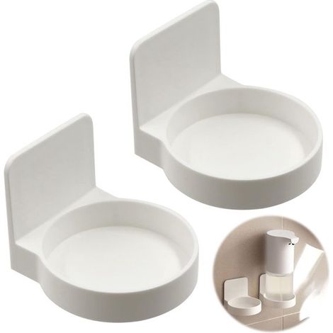 Porte-savon 2 pièces, étagères de cuisine suspendues, étagères de salle de bain sans perçage, étagères murales de salle de bain, support pour savon (1/5)