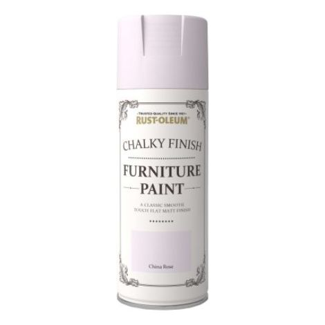 Rust-Oleum Chalk Chalky Furniture Paint - China Rose - 400ml Aerosol