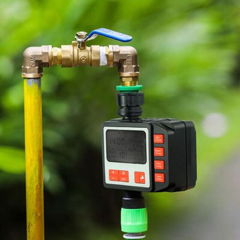 Contrôleur intégré d'irrigation et de refroidissement de jardin, dispositif d'arrosage automatique, programmateur d'irrigation, livré sans pile. (1/5)