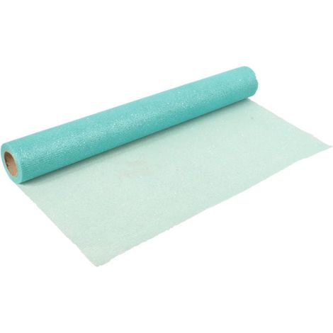 Tul de organza exclusivo que brilla en la oscuridad con purpurina - Color turquesa