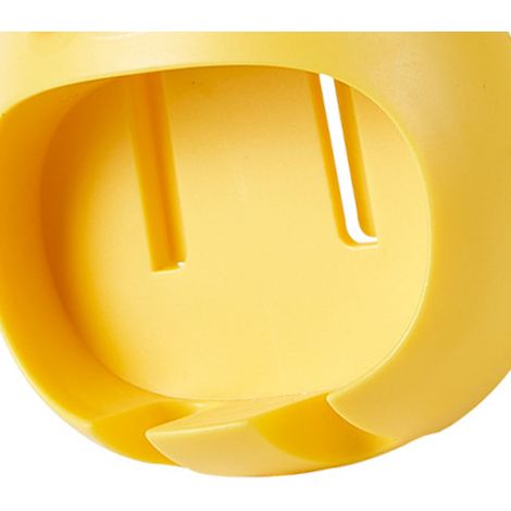 Porte-brosse à dents mignon sans perçage mural design cartoon animal universel pour salle de bain canard jaune d'œuf (1/5)