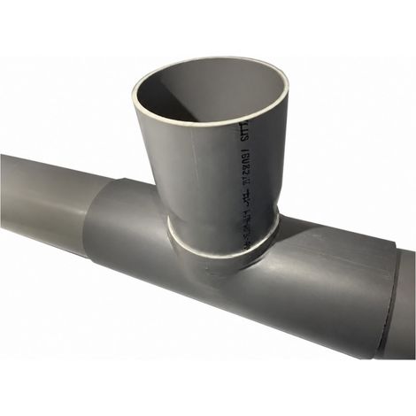 Sella ramificata in PVC 250x100 mm a 90 gradi, lunga 30 cm.