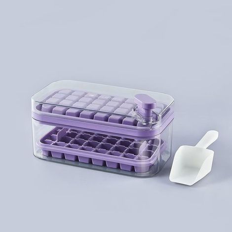 Molde de silicona para vasos de hielo de 5 piezas - 4 compartimentos, reutilizable, para hacer vasos de chupito, ideal para fiestas y bares. (1/5)