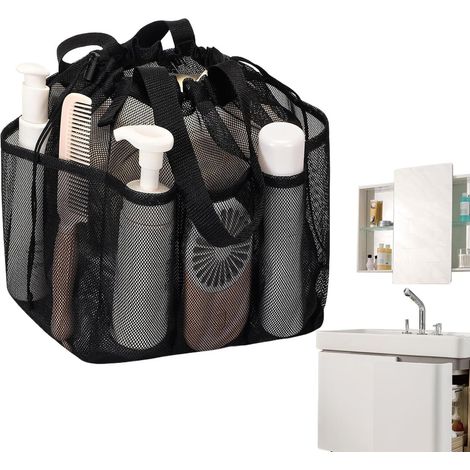 de douche en filet Sac de toilette portable à séchage rapide