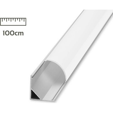 Alu Eck-Profil eloxiert 15x15mm opal - Länge: 100cm (1/5)