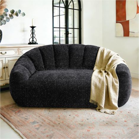 Divano a zampa d'orso con cielo stellato, poltrone a sacco, comoda poltrona a sacco dal design spazioso, divano a sacco oversize con braccioli e imbottitura per soggiorno e camera da letto. Disponibil (1/5)