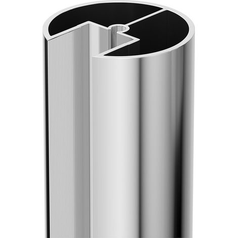Pacco 8mm/10mm Polished Chrome 3000mm x 40mm Ceilling Post (1/5)