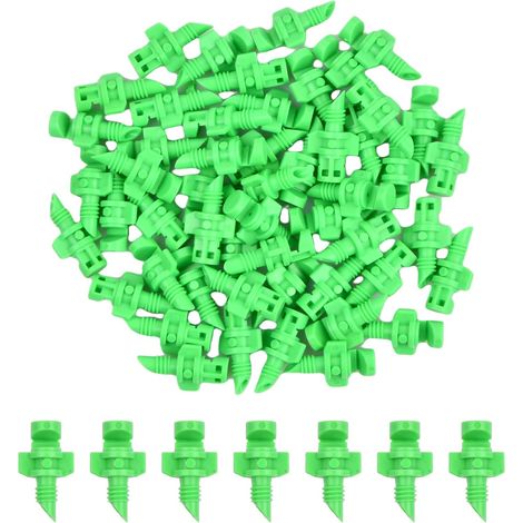 Lot de 50 Goutteur, Plastique, 180 Degrés, Micro Buse, Irrigation, Jardin, Pelouse, Patio
