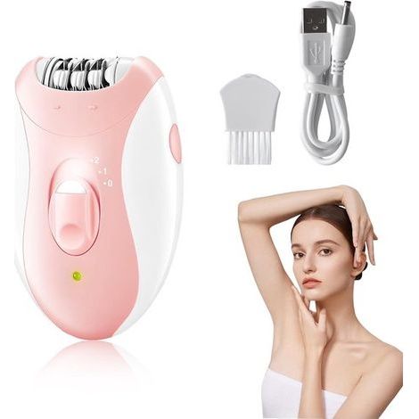 Hair Removal Device - Cordless Hair Removal Device - Facial Hair Removal Device - 4-in-1 Electric Shaver - Two Speed Settings - Smooth Hair Removal Device - Suitable for Face, Bikini Line, Arms and Le (1/5)
