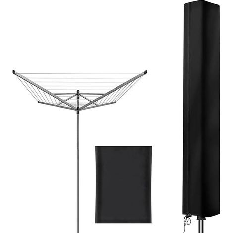 (160x15x15cm) Housse Sechoir Parapluie Imperméable, Housse Sechoir pour à Linge avec Fermeture Eclair, 210D Oxford Coupe Vent Housse Etendoir Parapluie à Linge (1/5)