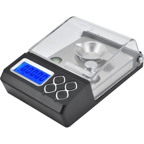 Digitale Karatwaage, tragbare, präzise digitale Milligrammwaage für Schmuck, Wiegebereich 30 g / 0,001 (1/5)