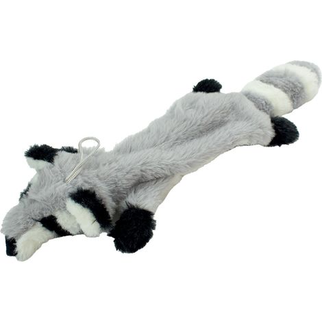 Peluche raton laveur écrasé : 45 cm