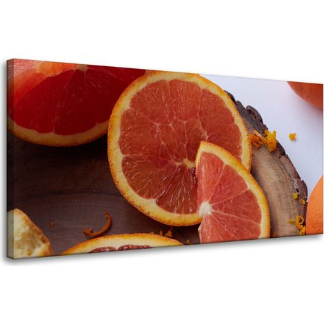 Leinwanddruck Küche Rot Orange 80x40