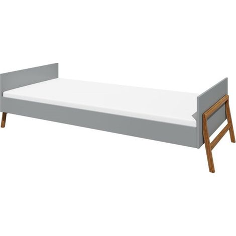 Letto 90x200 sommier incluso Bellamy Lotta Grigio
