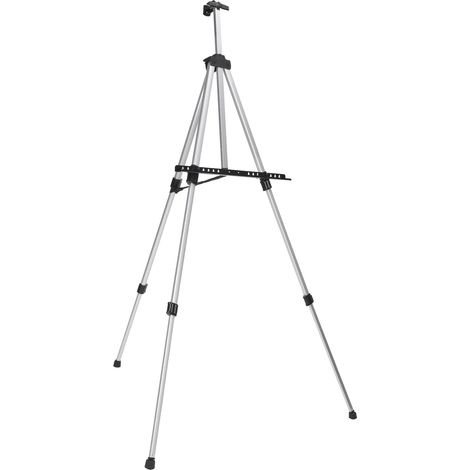 Chevalet réglable en métal argenté, grattoir en plastique et support pliable pour planche à dessin (1/5)