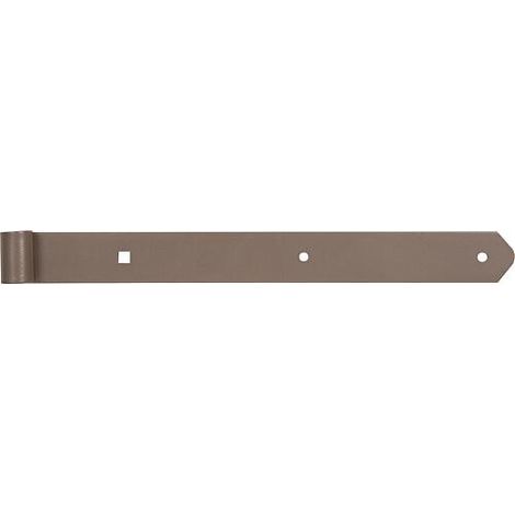 Ladenband DURAVIS® 400 ⌀ 13 mm, gerade, Abschluss abgerundet, Material: Stahl, blau verzinkt, Oberfläche: perlbeige RAL 1035