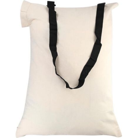 Sac universel pour aspirateur/souffleur de feuilles avec bandoulière, grande capacité (90 L), compatible avec la plupart des aspirateurs de feuilles. (1/4)