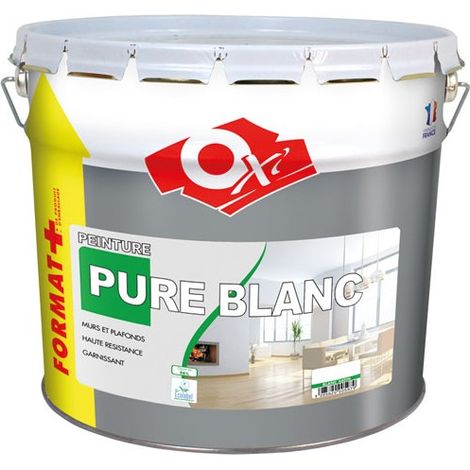 Owatrol-PEINTURE PURE BLANC MURS ET PLAFONDS-Pure blanc SATIN-Blanc (ow4) 12 litres
