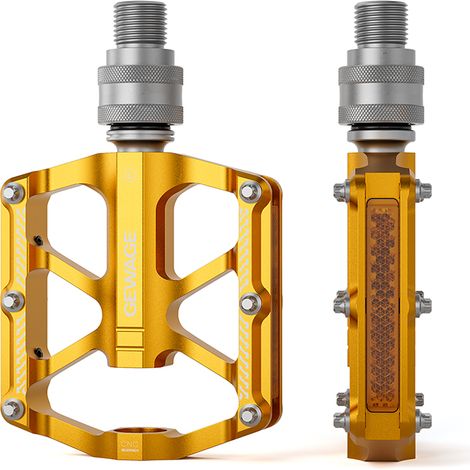 Leichte Plattform-Fahrradpedale mit Aluminiumlagern und Schnellspanner (1/5)