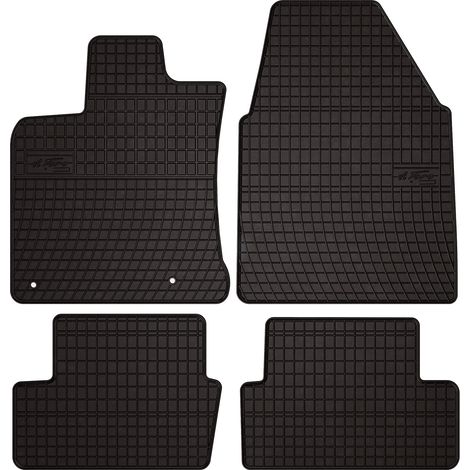 Alfombrillas de goma para coche: Nissan Qashqai I J10 crossover (2006-2013) - negras, a medida (1/5)