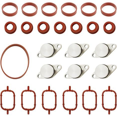 6 x 33mm Kit de suppression clapets d'admission M57 M57N M57TU M57TUD25 11612245439 pour E39 E60 E61 E46 E38 E53, joint bouchon collecteur admission M57 (6x33) (1/5)