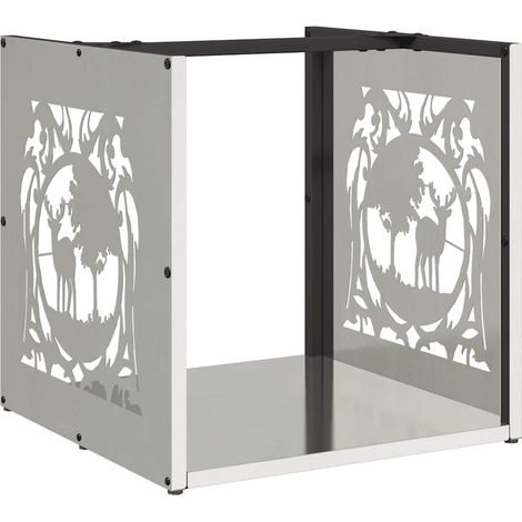 Maison Exclusive - Leñero 40x40x40 cm Acero inoxidable
