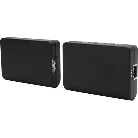 Répéteur réseau RJ45 T568b 480 Mbps avec adaptateur hub USB 2.0 et boîtier répartiteur USB 2.0 (prise 100-240 V). (1/5)