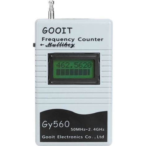 GY560 Compteur de Fréquence Portable 50MHz à 2,4GHz Outil de Mesure de Fréquence Radio Bidirectionnelle pour Bateau Voiture (1/4)