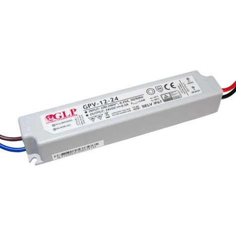 Außeneinsatz Netzteil 24V DC - 12W - IP67 - GLP
