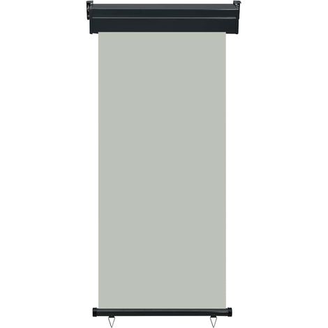 Auvent Marquise latéral de balcon, Store Banne pour Jardin Balcon Terrasse, 80x250 cm Gris OIB5443E (1/5)