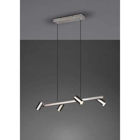 Lampada a Sospensione da Interno Attacco GU10 in Metallo Nickel Opaco (1/5)