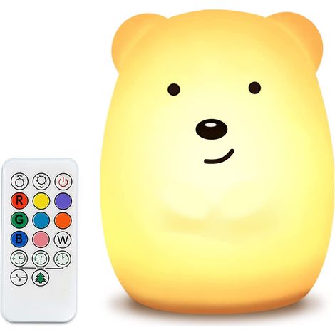 Veilleuse 9 couleurs pour enfants, veilleuse pour bébés (1/5)