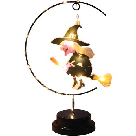 Lampe Sorcière Pour Halloween Décoration Maison Sur Pied (1/5)