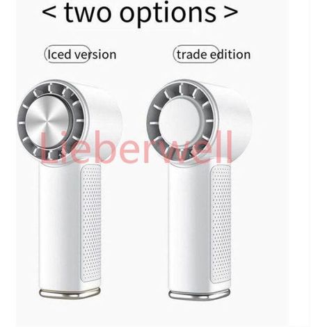 2000mAh USB Portable Mini Air Conditioner Fan, Rechargeable Personal Cooling Fan with 3 Speeds, White, for Travel and Outdoor (1/5)