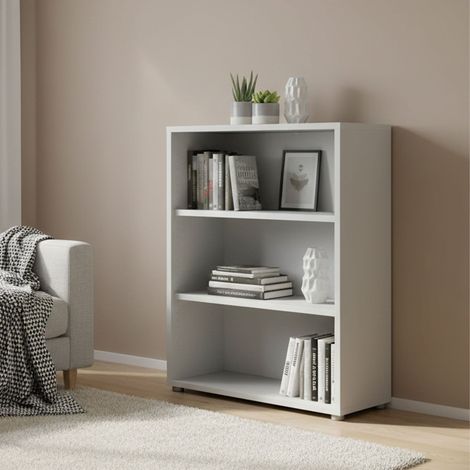 Librería Aziza, Biblioteca 2 Estantes, 40,10x89,20x113,40h cm Blanco (1/5)