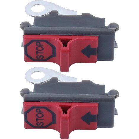 2 pièces Kit d'interrupteur d'arrêt d'urgence pour Husqvarna 136 137 141 142 142 36 41 50 51 55 268 272 281 288 254 257 394 395 Scie à chaîne (1/5)