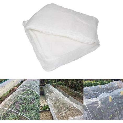 Filet Anti Insecte Potager Blanc 3 10 m Maille Fine Protection Jardin pour Légumes Fruits Arbres Fruitiers Plantes Filet de Protection Végétale pour Serre Plate-Bande Surélevée et Jardinage (3x10) (1/5)